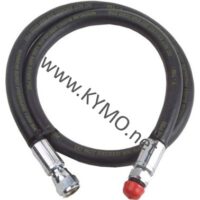 High pressure 7/16 x 7/16 rubber hose black 80 cm