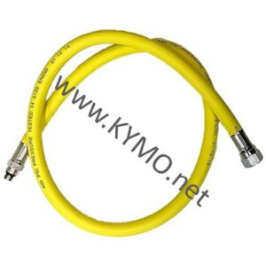 Low pressure 3/8 x 9/16 neo-rubberhose yellow 100 cm