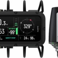 Suunto Nautic met Bungee cord en tankpod