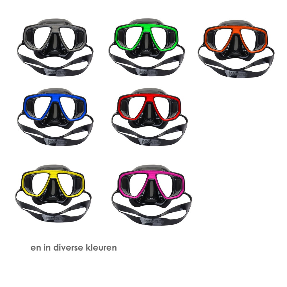 Duikbril op sterkte met glazen op recept gemaakt | voor hetzelfde zicht als de normale bril